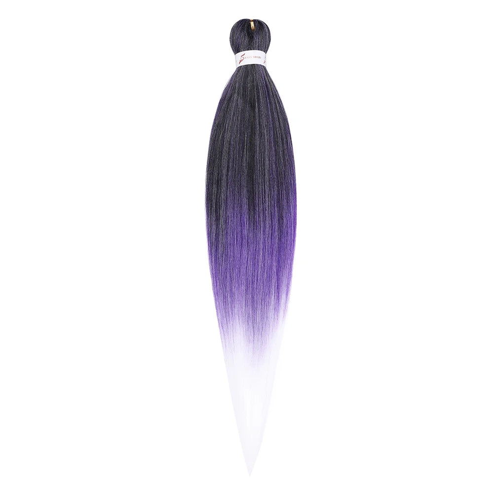 Pre-stretched Synthetic Braiding Hair Ombre