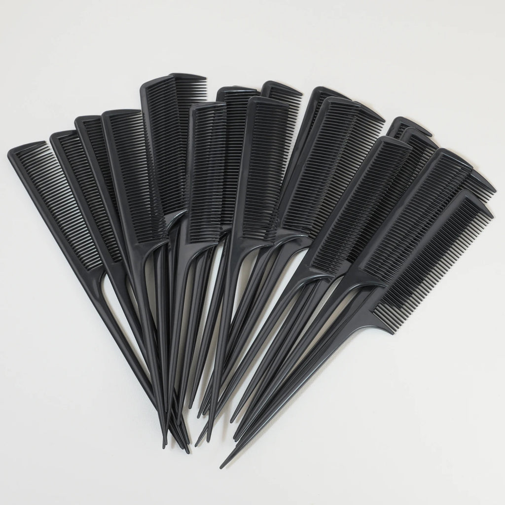 20 professional pointed tail hair combs, anti-static hair dye brushes, hair styling combs,Special for real hair wigs
