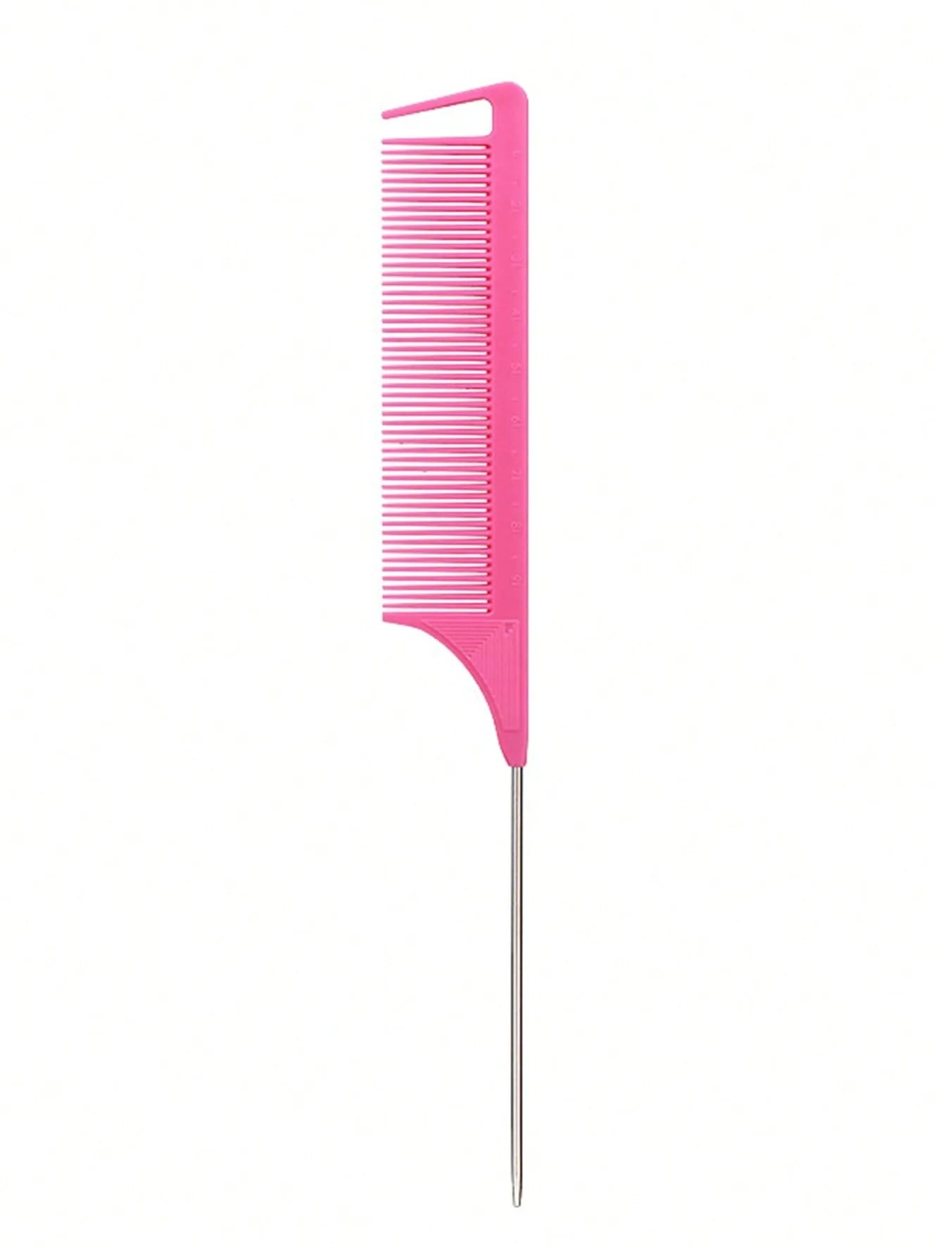 1pc Professional Pointed Tail Hair Comb Salon Cut Comb Styling Stainless Steel Spiked Salon Hair Care Hairdresser Styling Tool