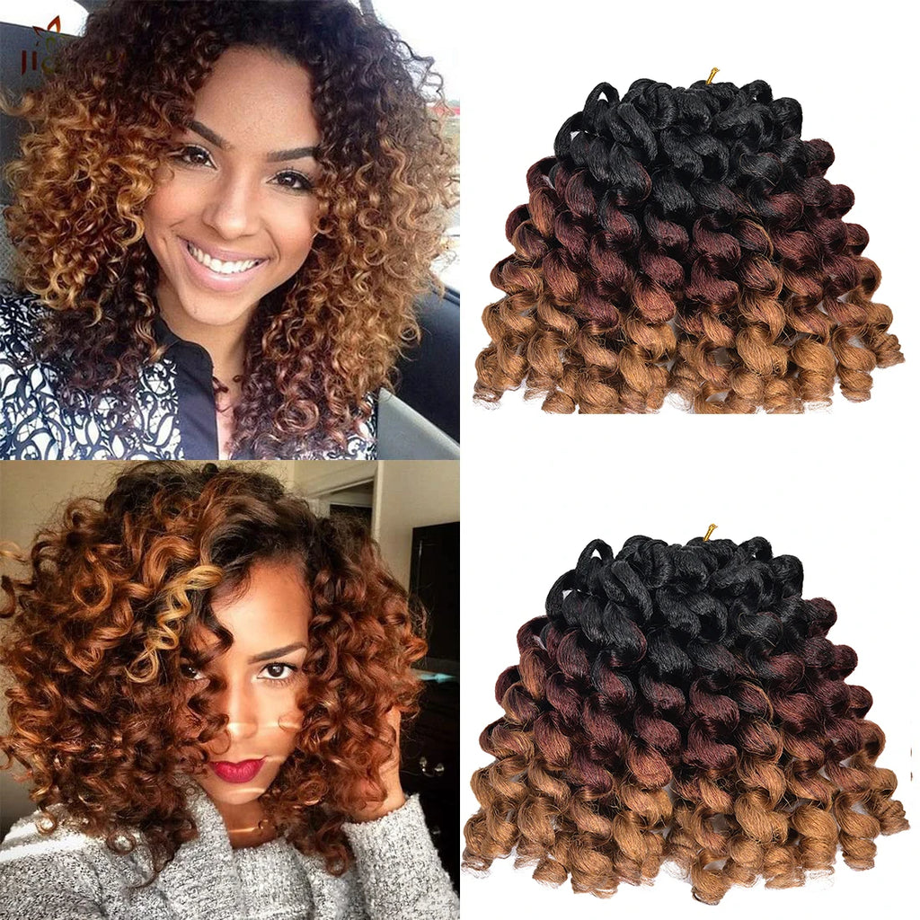 Ombre Jumpy Wand Curl Crochet - Braiding Hair