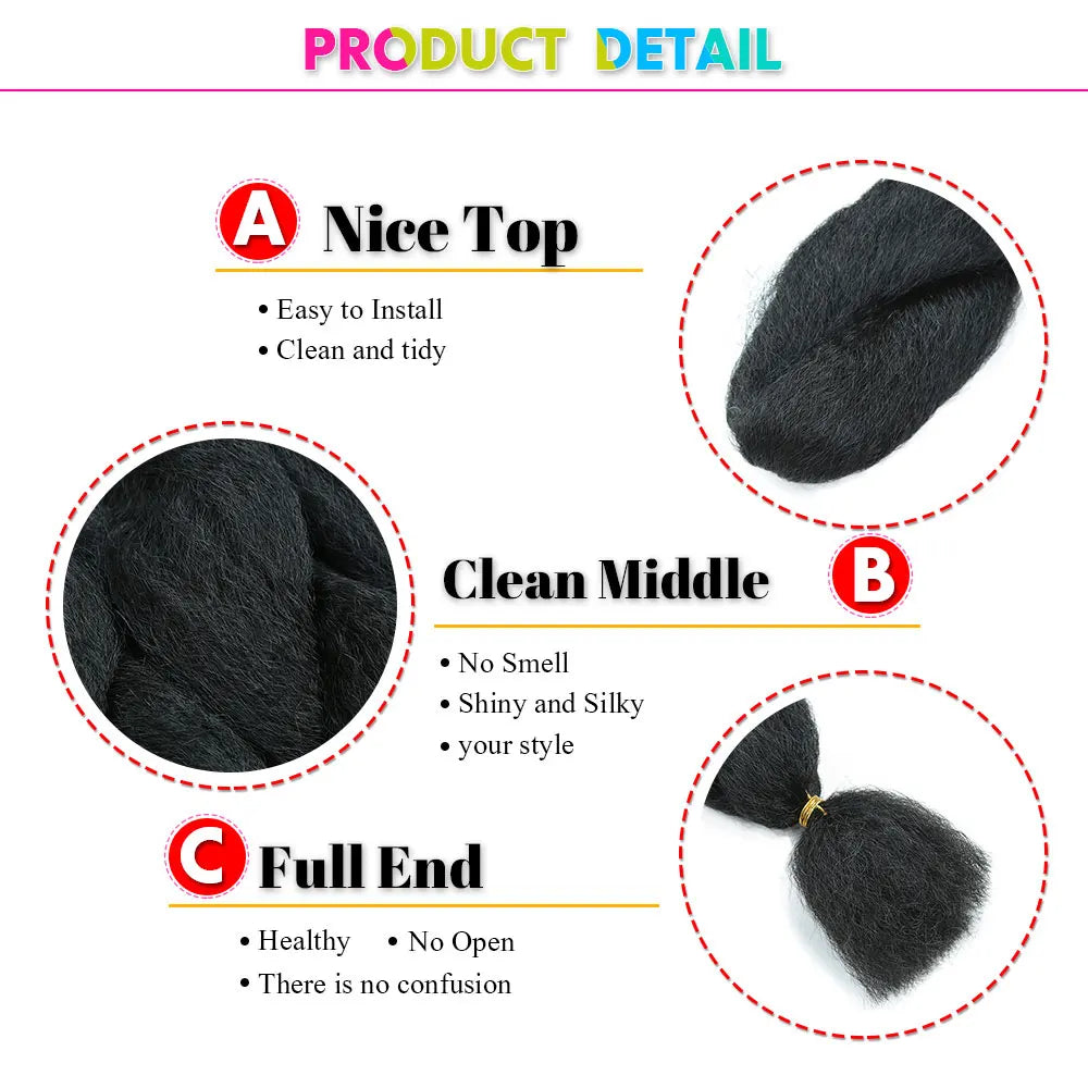 Synthetic Crochet Vixen Bundles 26 inch