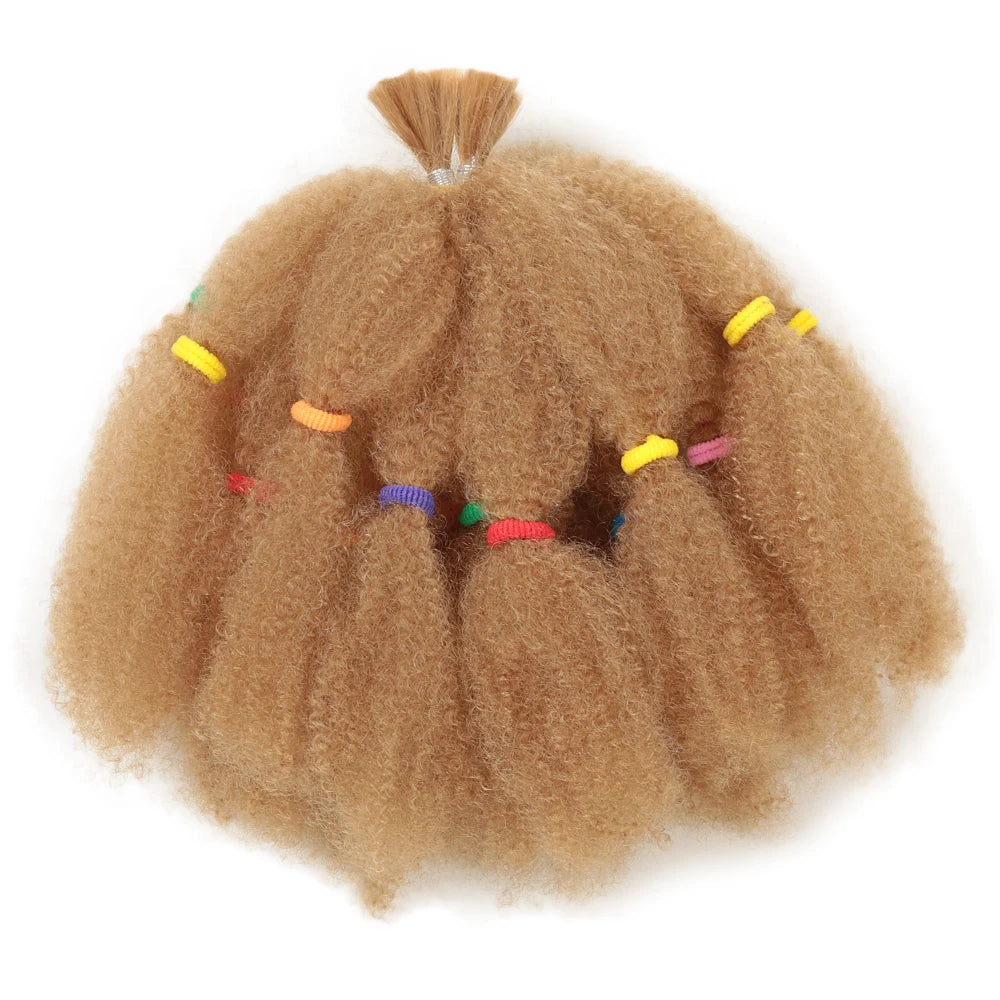 Afro Kinky Hair 12 Inch Synthetic Pre Stretched