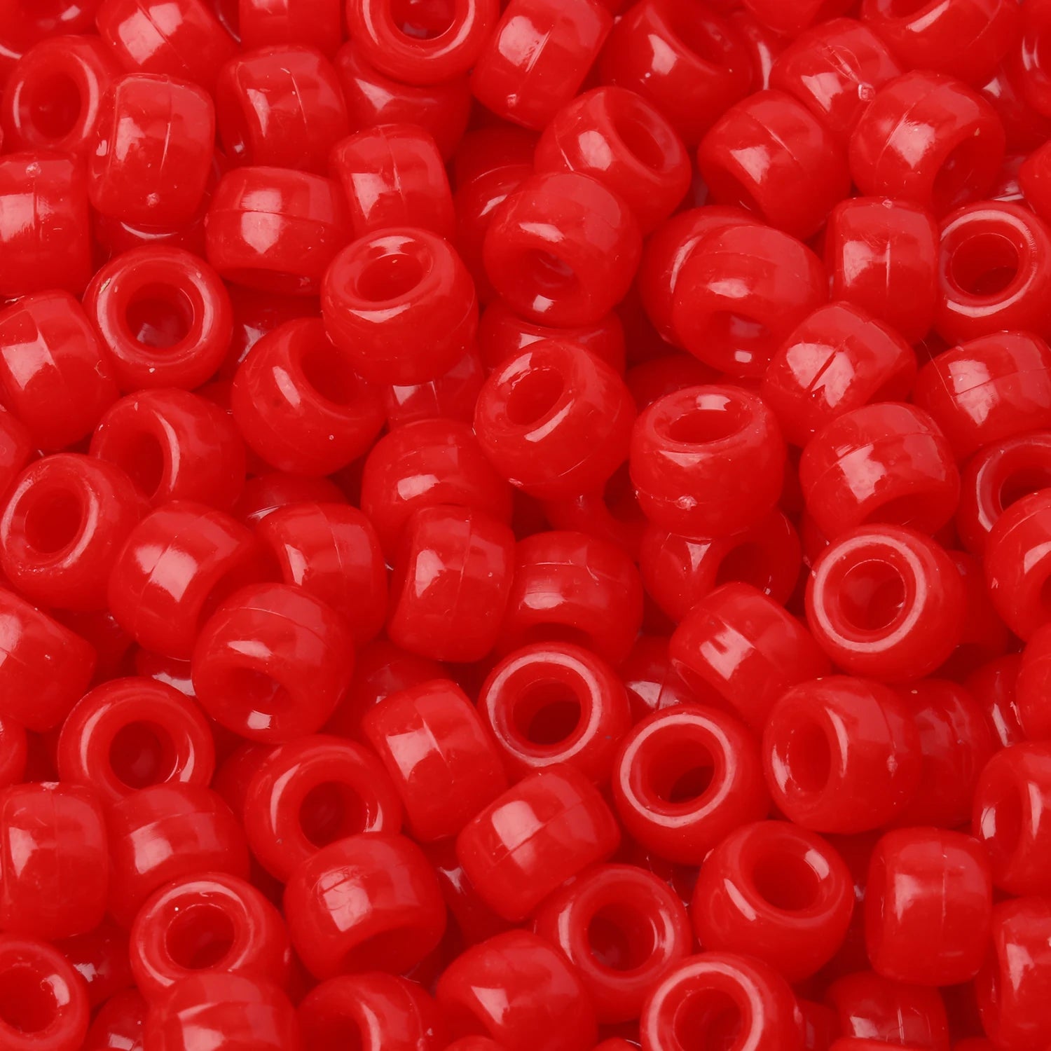100pcs Pony Beads Big Hole Acyrlic Hair Beads HandCraft For Jewelry Making DIY Bracelets Necklace Gift Accessories