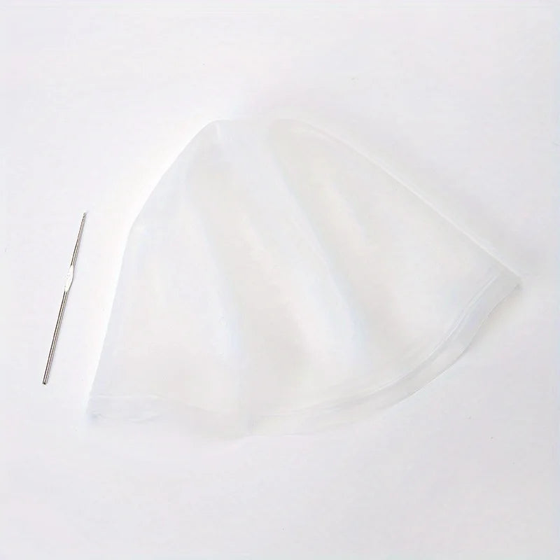 1pcs Silicone Hair Coloring Cap Hook Needle Pink Professional Dyeing Tool Highlight Dyeing Frosting Dyeing Hats Barber Hair