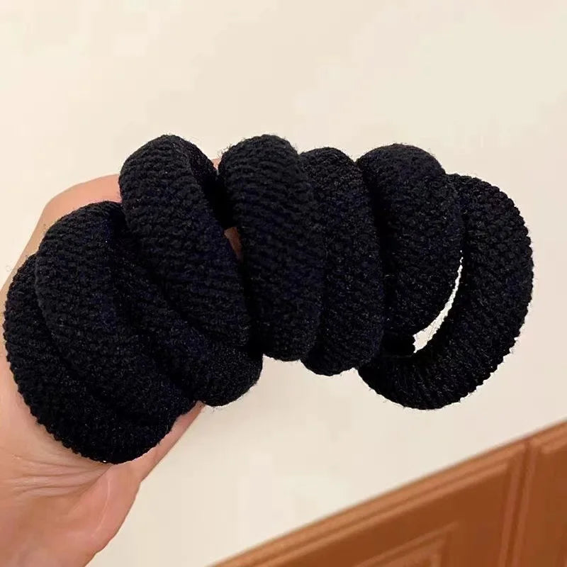 5/10 Mix Color High Elasticity Thickened Versatile Simple Scrunchies Hair-Friendly Random Color Hair Ties Hair Rope 2026