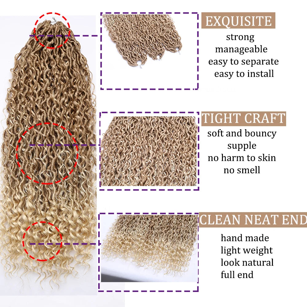 Synthetic Goddess Locs Crochet Hair
