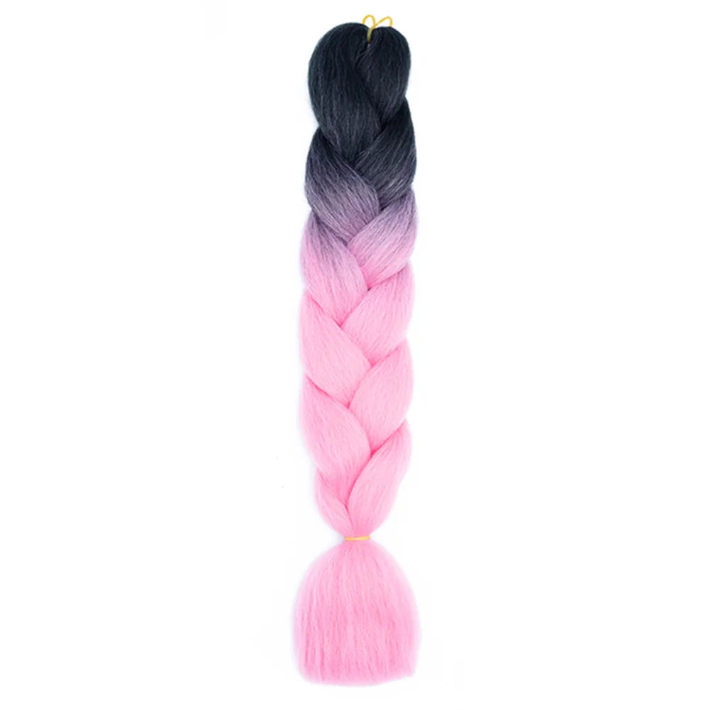 24 Inches Ombre Jumbo Braiding Hair Synthetic