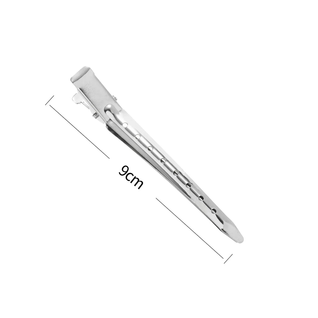 Sliver Hair Root Fluffy Clips Women Simple Metal Hair Fixed Clips Hairdressing Section Clips Barber Salon Hair Cut Styling Tools