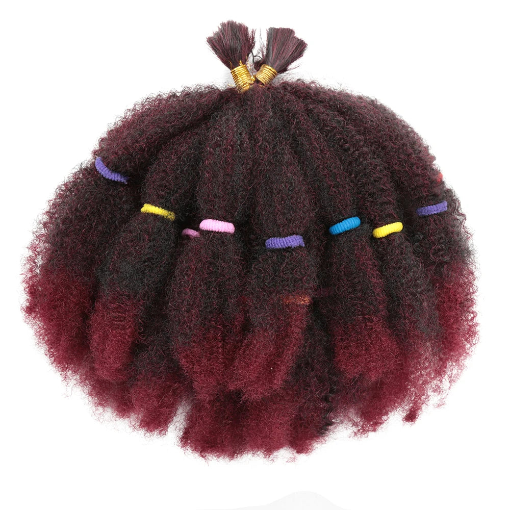 Afro Kinky Hair 12 Inch Synthetic Pre Stretched