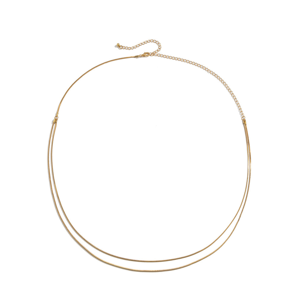 Simple Double Layer Thin Snake Bone Waist Chain Women Trend Metal Thin Chain Body Chain Jewelry