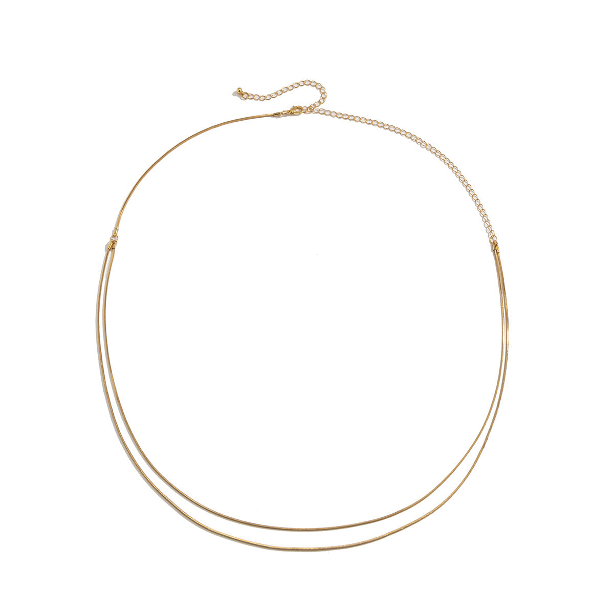 Simple Double Layer Thin Snake Bone Waist Chain Women Trend Metal Thin Chain Body Chain Jewelry