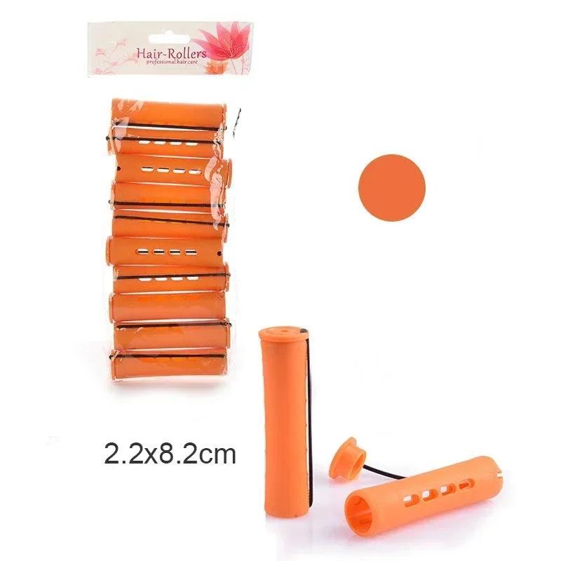 10pcs Hair Curlers Perm Rods Sets Short Cold Wave Rods Hair Curler Heatless Perming Rods Hair Curling Rollers Curling Hair Tools