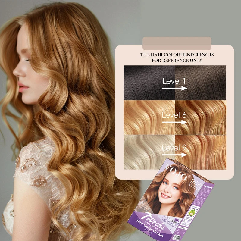 3-in-1 Long-Lasting Hair Dye Shampoo,100ml &100ml Coloring Agent Hair Dye Shampoo for Women and Men,Semi-Permanent Hair Cream