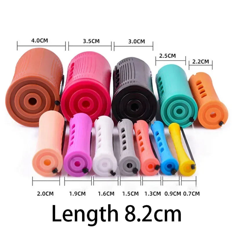 10pcs Hair Curlers Perm Rods Sets Short Cold Wave Rods Hair Curler Heatless Perming Rods Hair Curling Rollers Curling Hair Tools