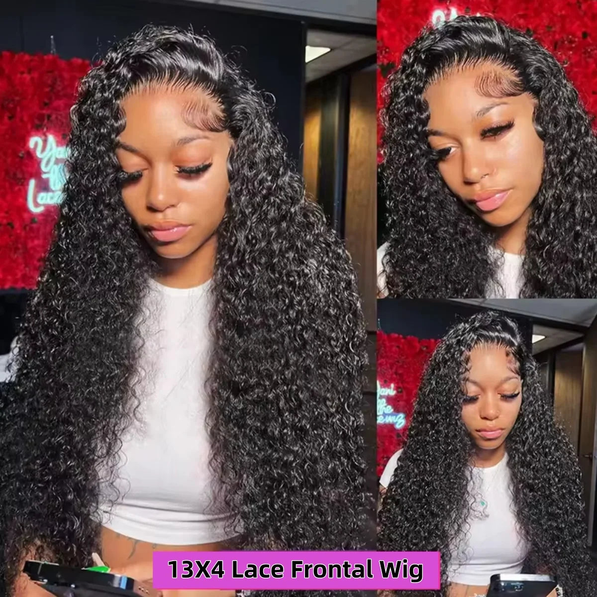 Burmese Curly Deep Wave Human Hair Wig 13x6 HD Lace