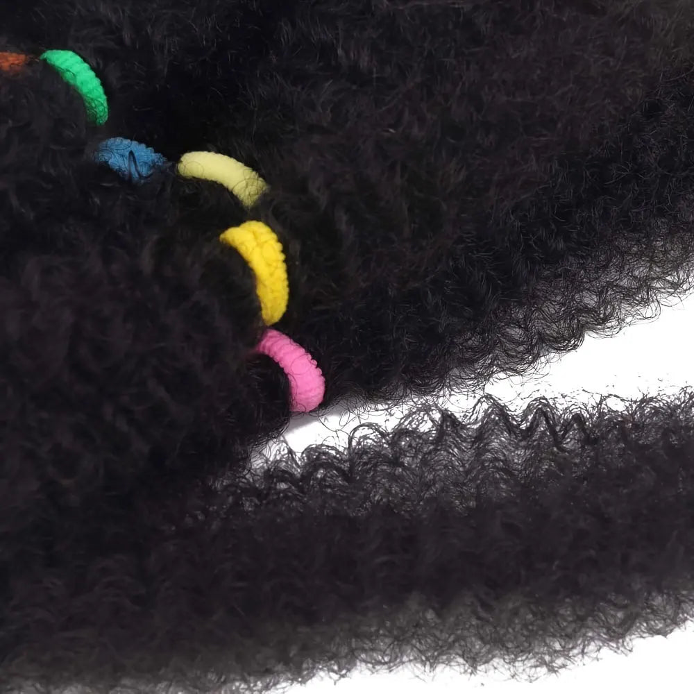 Afro Kinky Hair 12 Inch Synthetic Pre Stretched