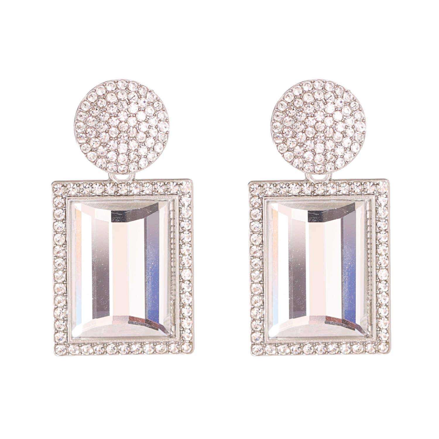 New Creative Trend Jewelry Earrings Rhinestone Crystal Stud Earrings Personality Earrings