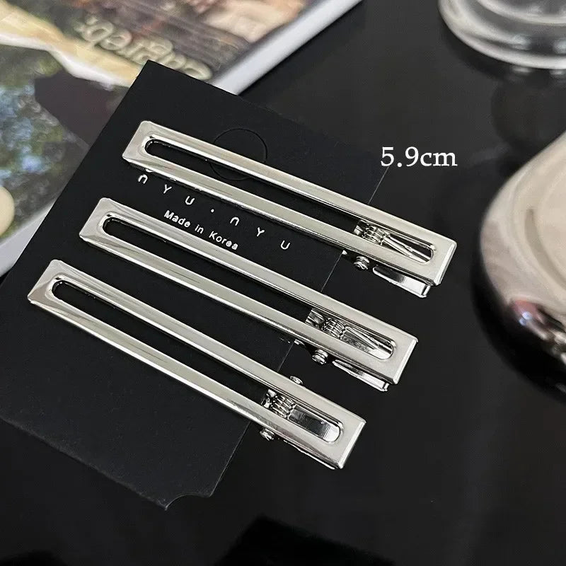 Sliver Hair Root Fluffy Clips Women Simple Metal Hair Fixed Clips Hairdressing Section Clips Barber Salon Hair Cut Styling Tools