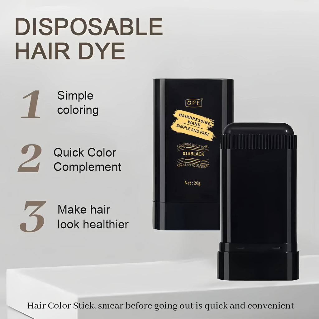 20g Quick Hair Dye Stick - Permanent Coverage, Long-Lasting Effect, Portable Applicator Brush Design, Touch Up the Color at Home