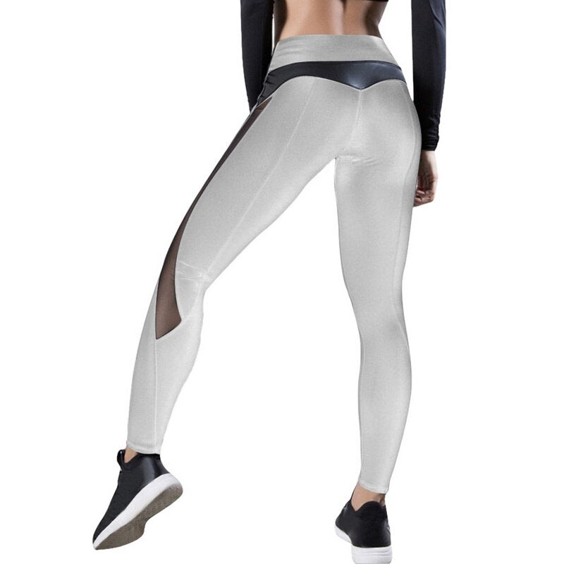 New Women Yoga Pants Push Up Fitness Gym Sports Leggings Running Mesh Yoga Leggins Seamless Training Pants Femme High Waist