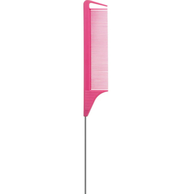 1pc Professional Pointed Tail Hair Comb Salon Cut Comb Styling Stainless Steel Spiked Salon Hair Care Hairdresser Styling Tool