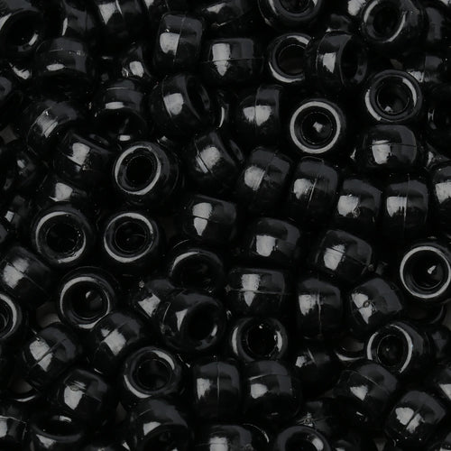 100pcs Pony Beads Big Hole Acyrlic Hair Beads HandCraft For Jewelry Making DIY Bracelets Necklace Gift Accessories