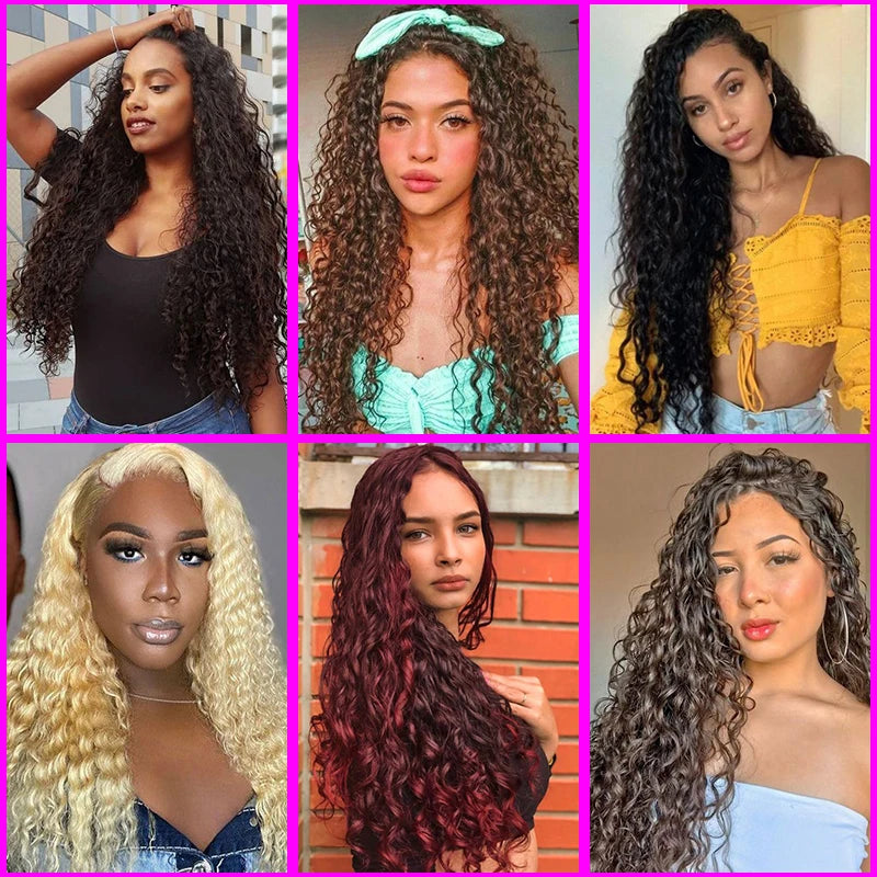 30Inch Synthetic Pre Stretched Deep Wave Crochet Hair