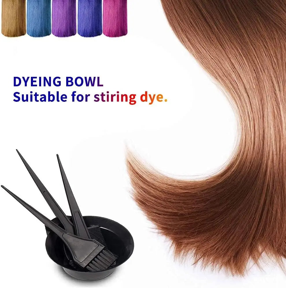 4pc Hair Coloring Kit, Hair Dye Brush, Tools for Hair Coloring Kit–Professional Dyeing Tools Set –Perfect for DIY and Salon Use