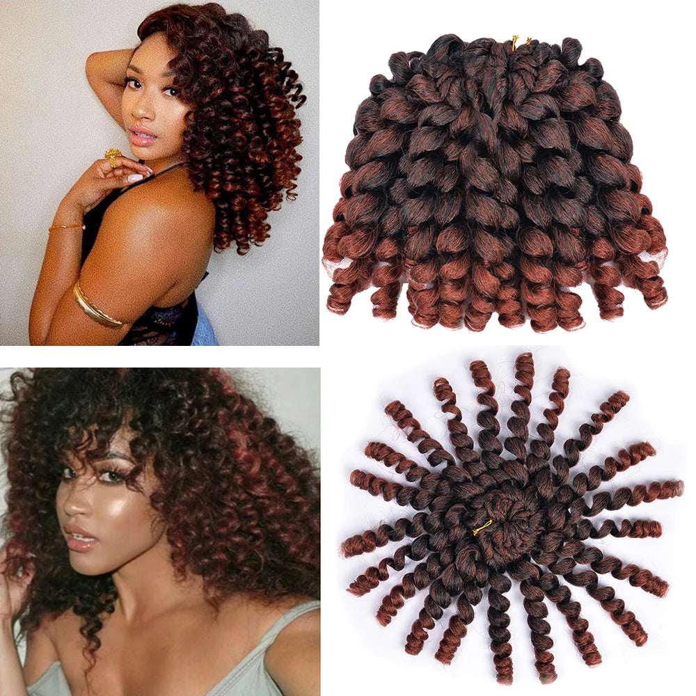 Ombre Jumpy Wand Curl Crochet - Braiding Hair