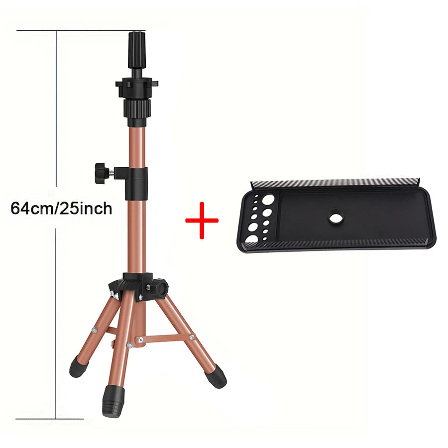 Multifunction Hair Extension Holder Hair Extension Tray with Wig Stand wig tripod Easy To Place Salon Hairdressing Styling Tool