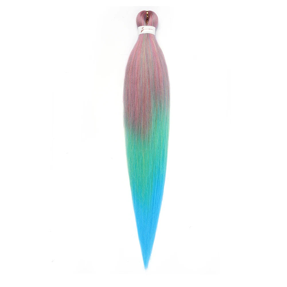 Pre-stretched Synthetic Braiding Hair Ombre