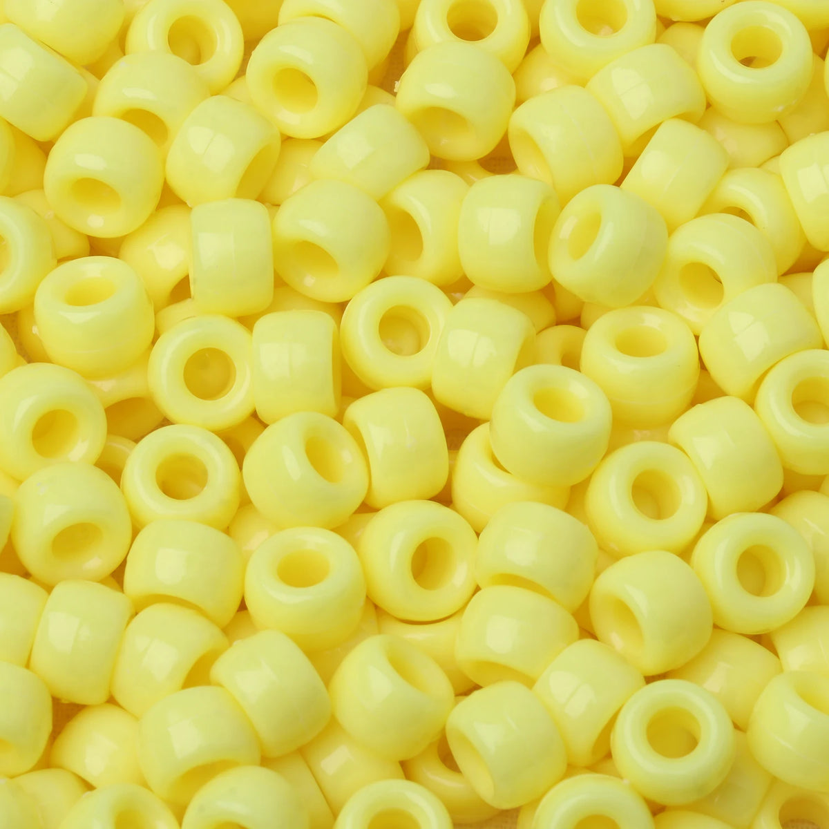 100pcs Pony Beads Big Hole Acyrlic Hair Beads HandCraft For Jewelry Making DIY Bracelets Necklace Gift Accessories