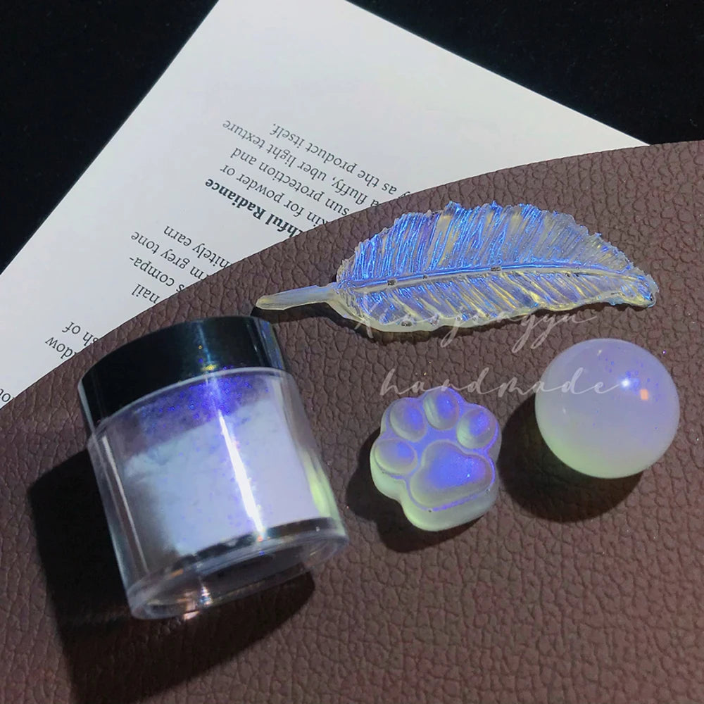 Jars Aurora Nail Powder Pearl Nail Glitter Neon Shimmer Nails Chrome Powder Dipping Powder Decoration Aurora Manicure Pigment
