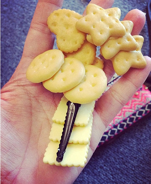 Girls Headwear Cookie Style Hair Clips Hairbands Hair Accessories Barrettes Bandage hairgrip Hairpin For Cute Girl