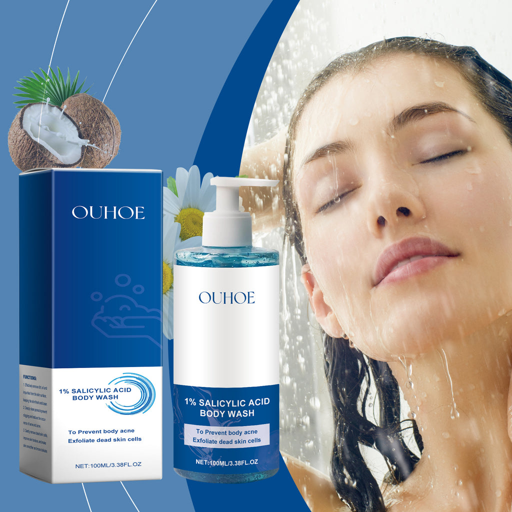 Salicylic Acid Shower Gel Gently Cleanses Body Skin, Exfoliates Oil Control And Moisturizes Refreshing Body Wash