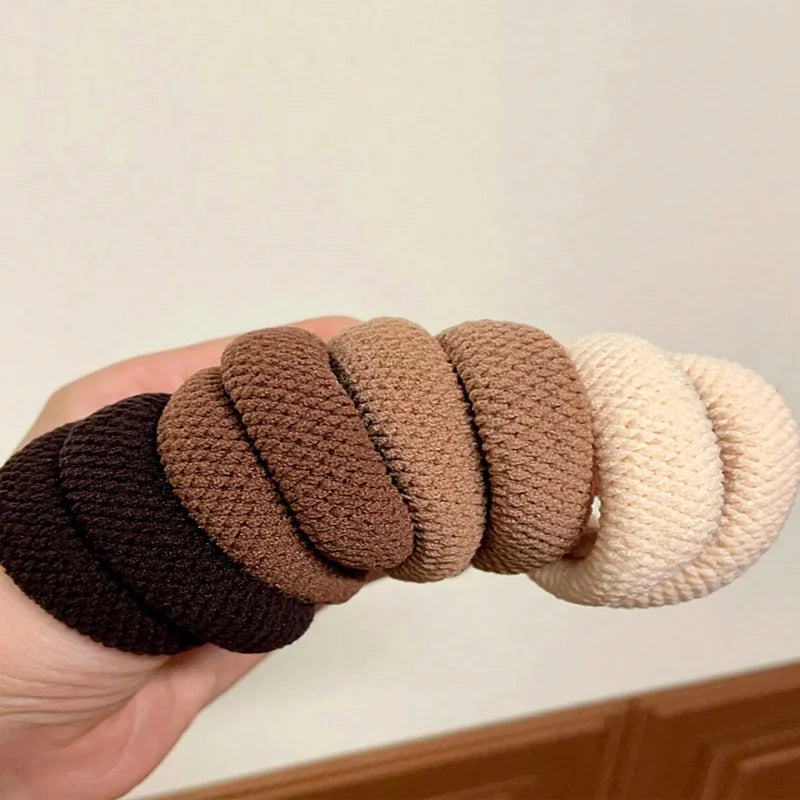 5/10 Mix Color High Elasticity Thickened Versatile Simple Scrunchies Hair-Friendly Random Color Hair Ties Hair Rope 2026