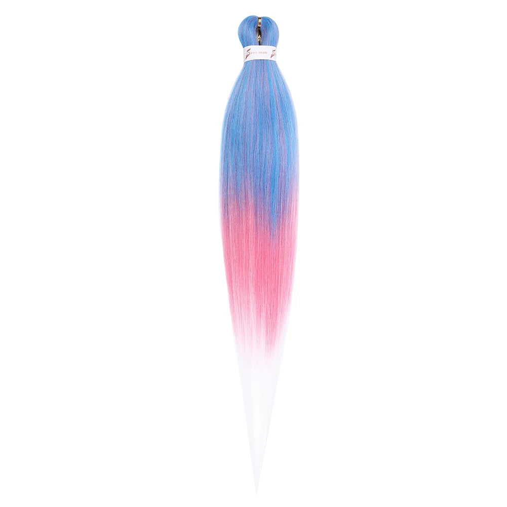 Pre-stretched Synthetic Braiding Hair Ombre
