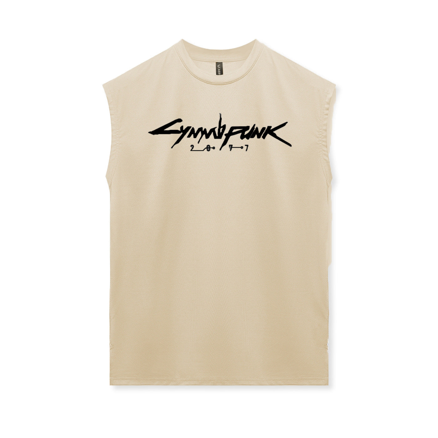 Cotton Dry-Fit Gym Fitness Sleeveless T-Shirt with Print DesignMen's Tank Top for Gaming Accessories