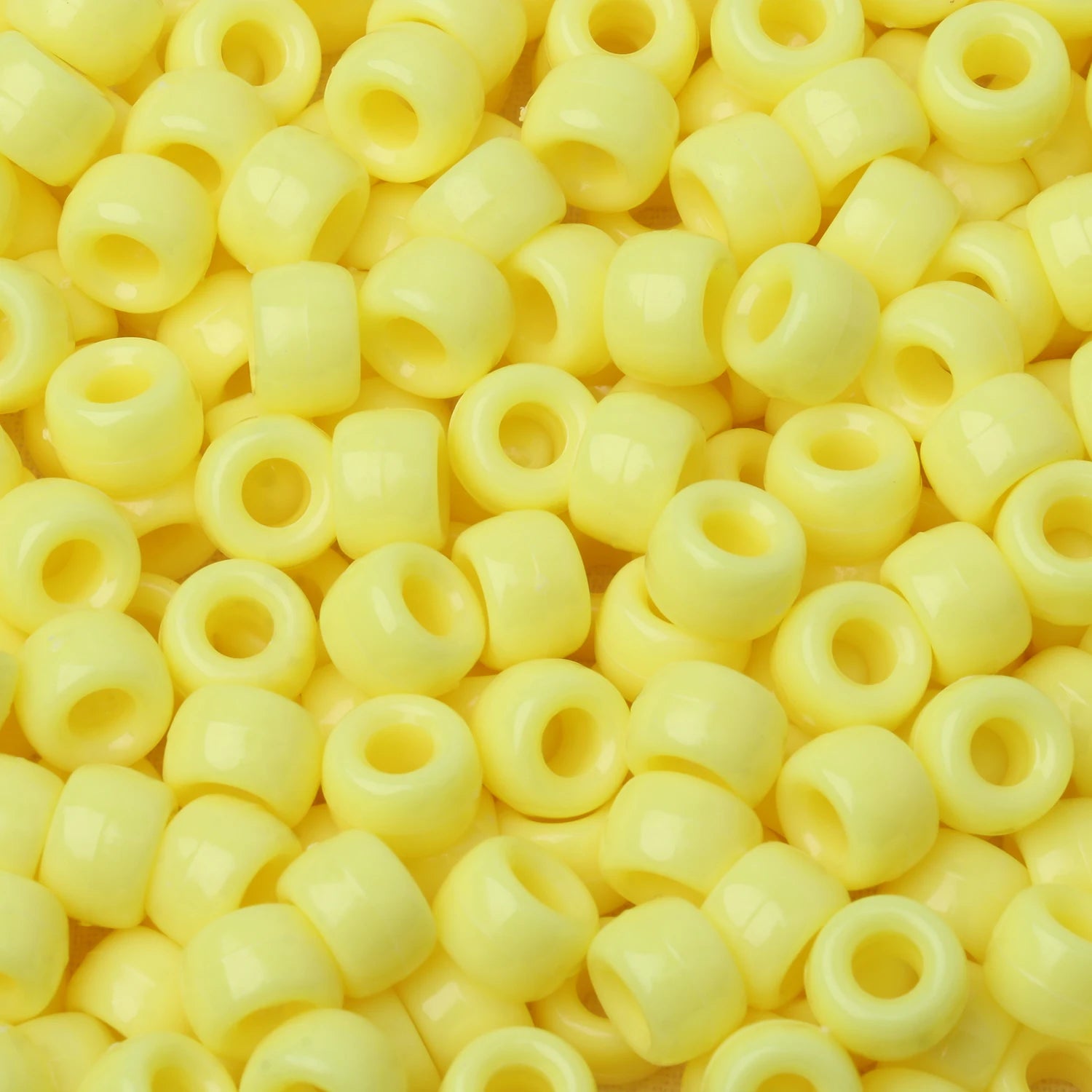 100pcs Pony Beads Big Hole Acyrlic Hair Beads HandCraft For Jewelry Making DIY Bracelets Necklace Gift Accessories