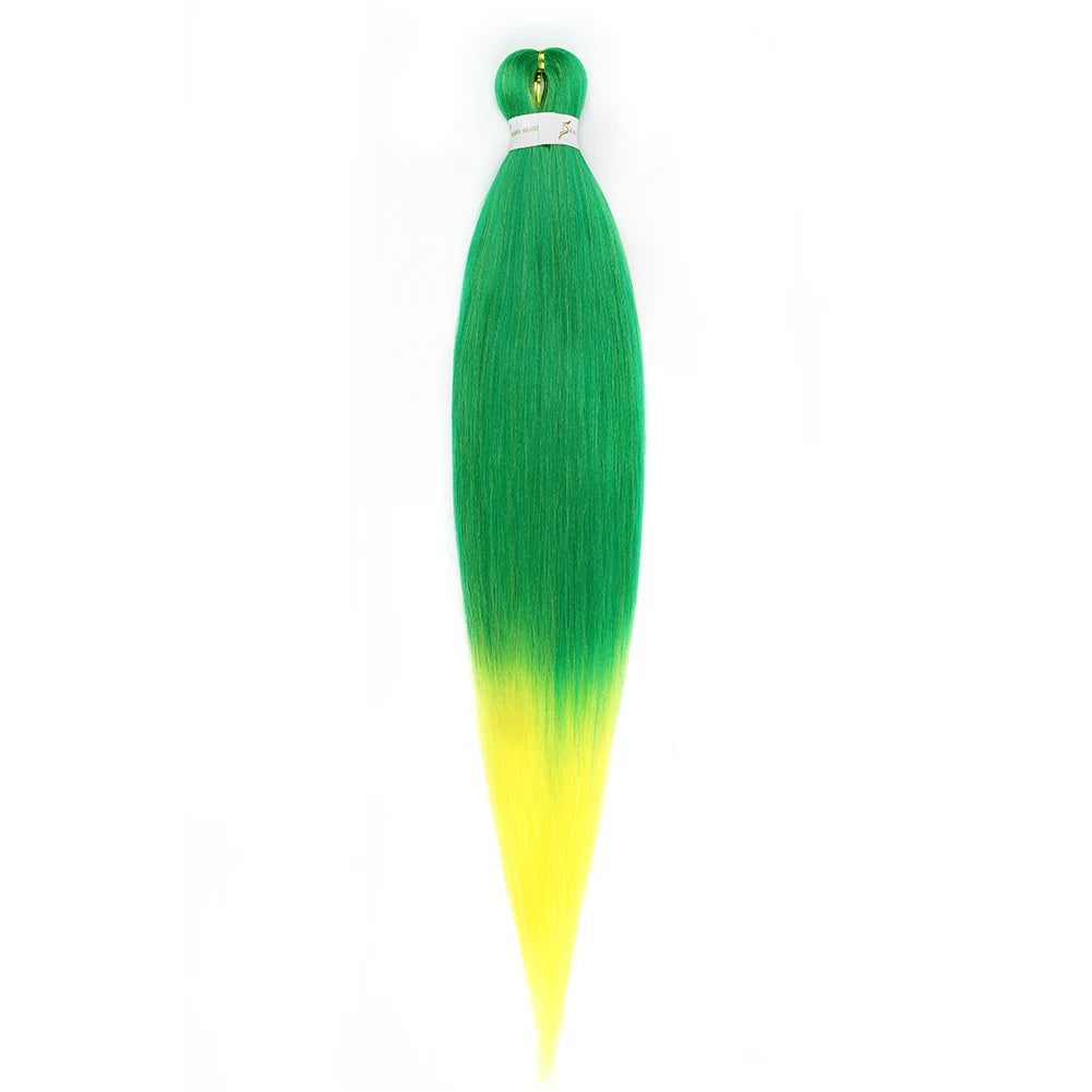 Pre-stretched Synthetic Braiding Hair Ombre