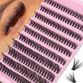 200Pcs DIY Personal Lashes 40P Eyelash Cluster Natural Look Wispy Lashes 9-16MM D Curly Hair Personal Clusters Lashes Fluffy