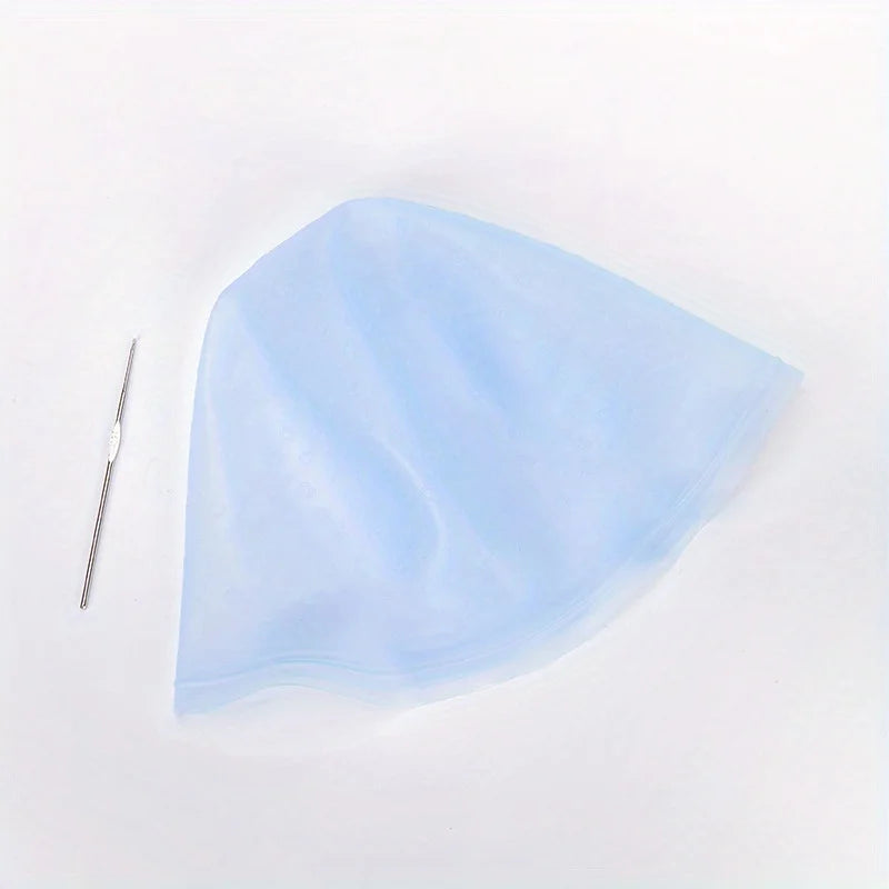 1pcs Silicone Hair Coloring Cap Hook Needle Pink Professional Dyeing Tool Highlight Dyeing Frosting Dyeing Hats Barber Hair