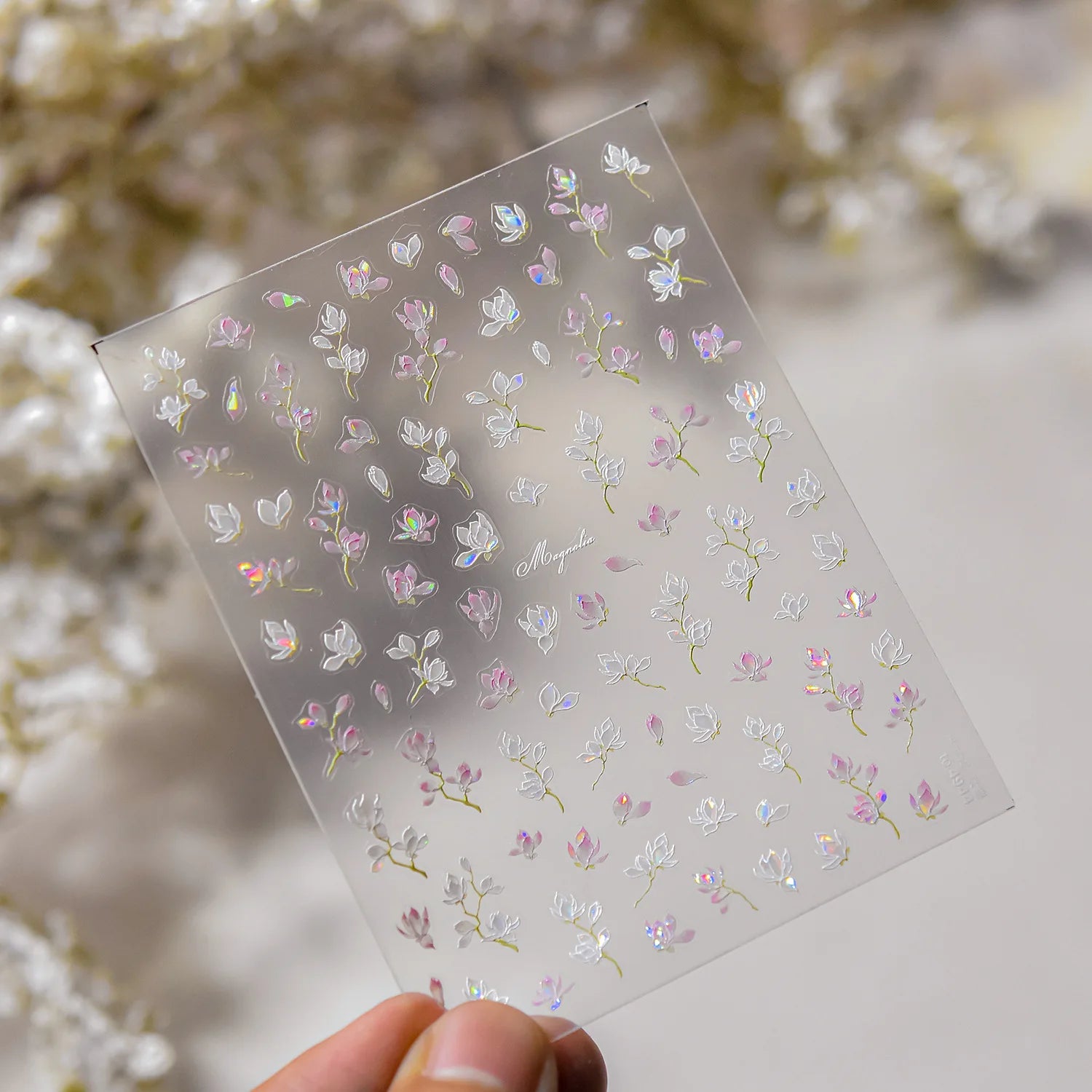 1Sheet 5D Soft Embossed Relief Nail Stickers Cute Daisies Self Adhesive Slider Stickers Press On Nails DIY Japanese Nail Art Dec