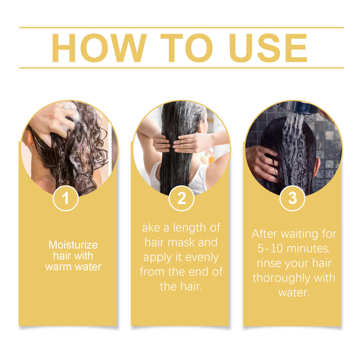 OUHOE  Collagen Hair Mask Nourishes Hair And Restores Dry And Frizzy Hair