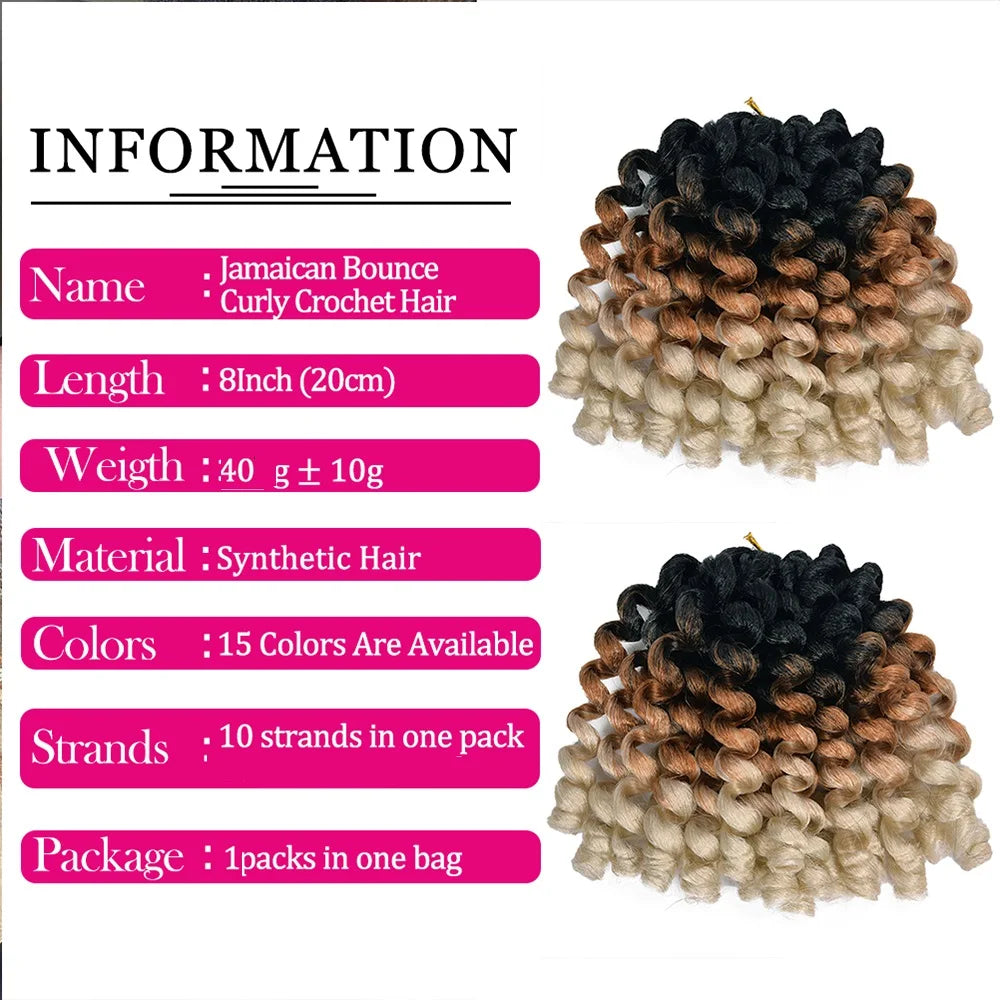 Ombre Jumpy Wand Curl Crochet - Braiding Hair