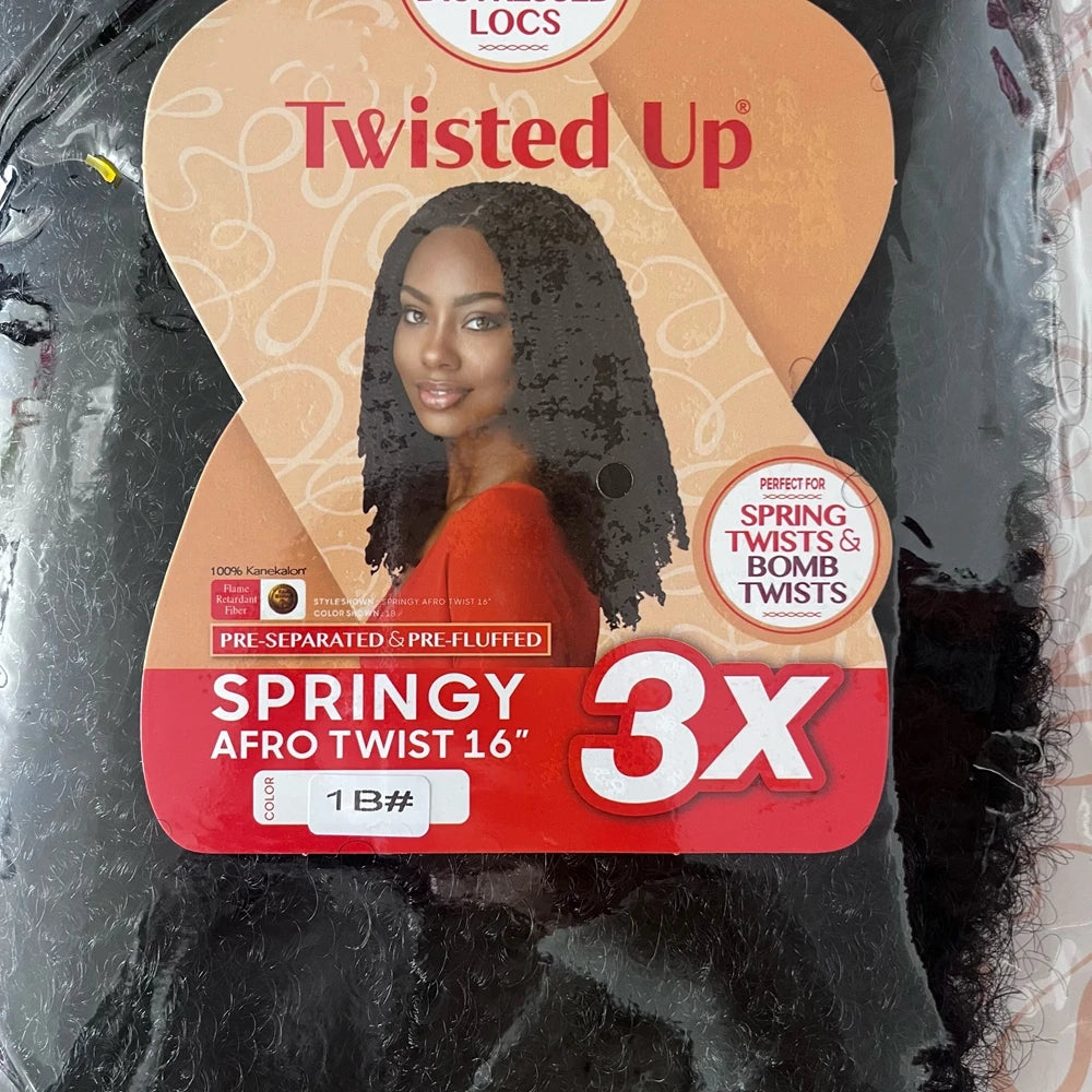 3X Afro Twist Synthetic Braid 16/24inch
