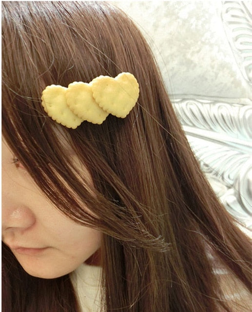 Girls Headwear Cookie Style Hair Clips Hairbands Hair Accessories Barrettes Bandage hairgrip Hairpin For Cute Girl
