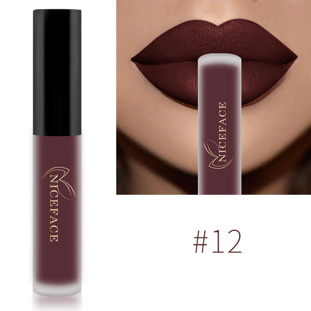 NICEFACE Lip Gloss 26 Colors Waterproof Long Lasting Moisturizing Lip Gloss