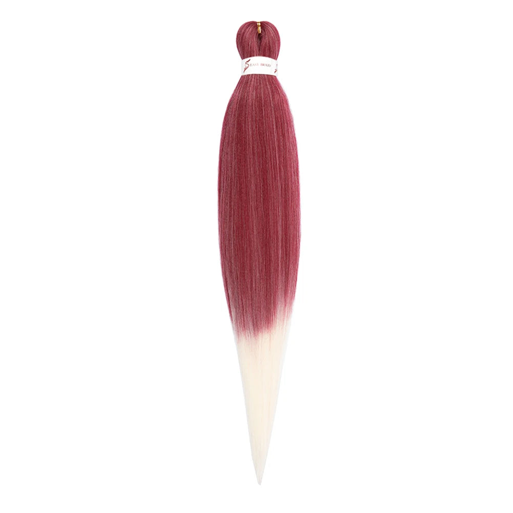 Pre-stretched Synthetic Braiding Hair Ombre