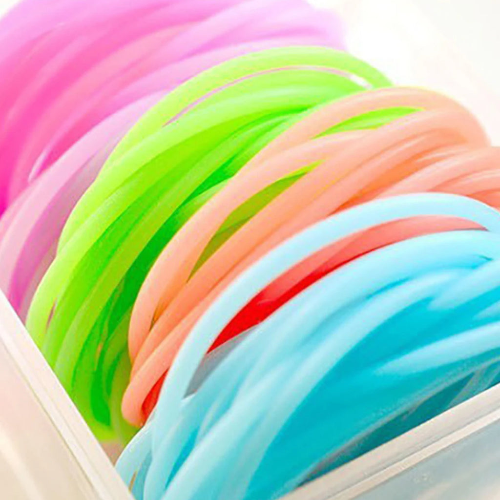 New color silicone  Women  Hair Bands Waterproof Sports Bracelet Elastic Hair Rope Fashion Hair Accessoires